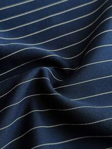 Viva Relle Plus-Size Sexy 90s Casual Formal Striped Shorts Back-To-School Graduation Navy Blue Summer - Navy Blue - View 7