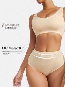 SHAPORA unicolor Faja Set - Albaricoque - Ver 1