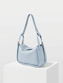 MOTF PREMIUM WOMEN'S FASHION LIGHT BLUE SHOULDER BAG, EXQUISITE SIMPLE AND LIGHTWEIGHT PILLOW BAG, SUITABLE FOR WOMEN, MOTHERS, TEACHERS, DAILY, COMMUTING, SHOPPING MATCHING - Light blue - View 2