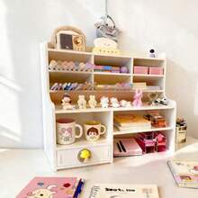 Waterproof Desktop Organizer, Desk Shelf, Mushroom-Shaped Pen Holder, Desktop Storage Rack For Students And Offices. - Multicolor - View 10