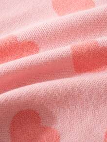 SHEIN 少女粉色修身圓領針織開襟外套，秋冬季 - 西瓜粉 - 查看 5