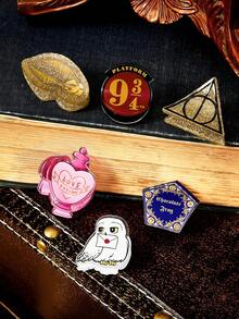 HARRY POTTER X SHEIN 6件組可愛卡通圖案壓克力髮夾，禮物，髮飾夾 - 彩色 - 查看 8
