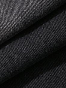 FRIFUL Celana Jeans Denim Wanita Kasual Serbaguna untuk Aktivitas Sehari-hari dengan Potongan Lebar dan Kantong - Hitam - View 9
