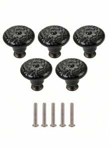 2/5pcs Drawer Knobs, Highly Attractive Cabinet Knob Pull Minimalist Handle , Stainless Steel Porcelain Ceramic Kitchen Cabinet Vintage Handle, Cabinet Bathroom Modern Door Handle,Kitchen Creative Drawer Furniture Hardware - multicolor - View 28