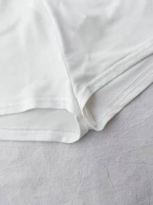 SHEIN 女童可愛波點裙附內建短褲 - 白色 - 查看 4