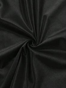 SHEIN PariChic 女士优雅修身褶皱垂褶领长裙 - 黑色 - 查看 7