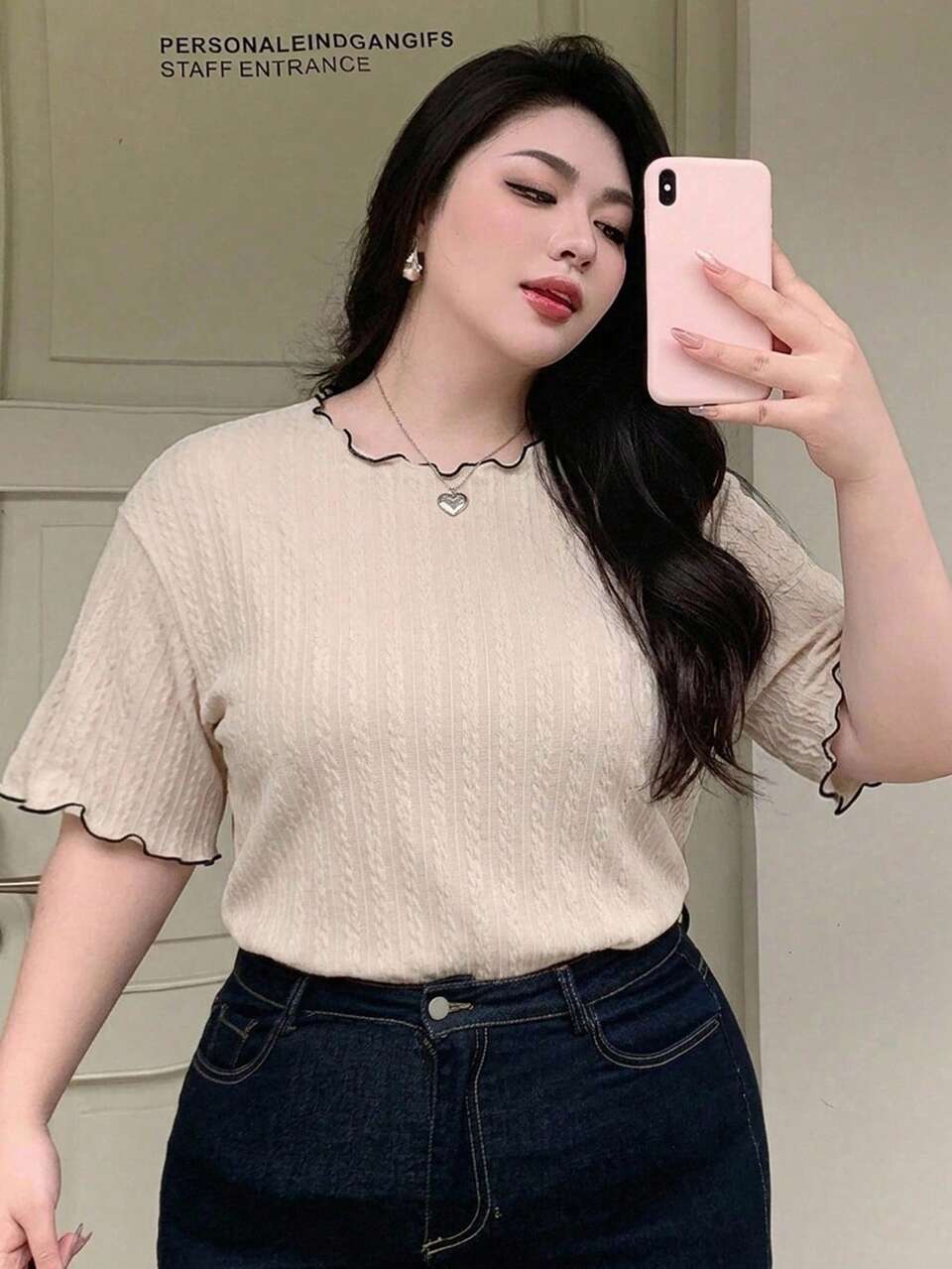 Dazy Plus Ultra Loose Striped Half Sleeve Black And White Summer T-Shirt