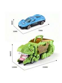 T-Rex Dinosaur Thrill Ride – A Lifelike Car-Swallowing Toy Set, Complete With A Variety Of Miniature Vehicles – An Exciting And Educational Gift Perfect For Birthdays, Christmas, Or Back-To-School. - Multicolor - View 7