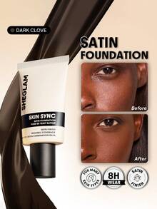 SHEGLAM Skin Sync Satin 粉底液-Dark Clove - Dark Clove - 查看 1