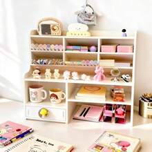 Waterproof Desktop Organizer, Desk Shelf, Mushroom-Shaped Pen Holder, Desktop Storage Rack For Students And Offices. - Multicolor - View 4