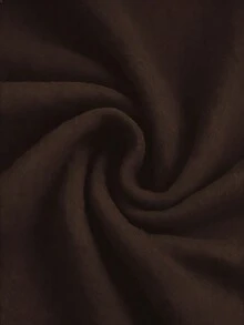 SHEIN LUNE 女款 95% 棉修身中長洋裝 棕色 貝殼刺繡 - 休閒/度假 - 巧克力棕 - 查看 5