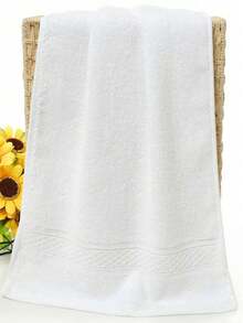 This Three-Piece High-Quality Pure Cotton Towel Set Comes In Three Sizes: 140cm/55.1 Inches, 75cm/29.5 Inches, And 34cm/13.4 Inches. It Includes One Face Towel, One Hand Towel, And One Bath Towel. Perfect For Everyday Use. The Color Is Gray. - White - View 11