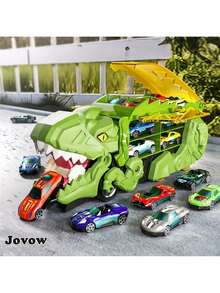 T-Rex Dinosaur Thrill Ride – A Lifelike Car-Swallowing Toy Set, Complete With A Variety Of Miniature Vehicles – An Exciting And Educational Gift Perfect For Birthdays, Christmas, Or Back-To-School. - Multicolor - View 12