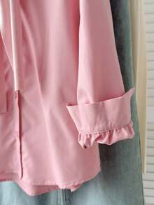 SHEIN 青少年女孩 2 合 1 小馬印花開學季襯衫 - 粉色 - 查看 4