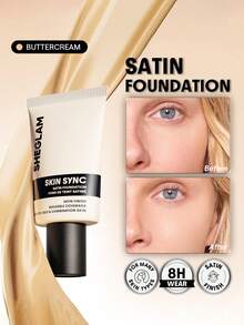SHEGLAM Skin Sync Satin Foundation-Buttercream - Buttercream - View 1