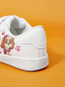 SHEIN | PAW Patrol Zapatos blancos casuales con dibujos animados lindos para niñas & niños pequeños, deportes & uso diario al aire libre, temporada de regreso a la escuela, suaves & cómodos, uso diario - Albaricoque - Ver 9