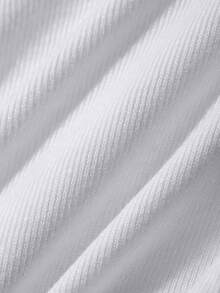 DAZY Women's Korean Style Casual Camisole Short Sleeve T-Shirt For Spring And Summer - White - View 3