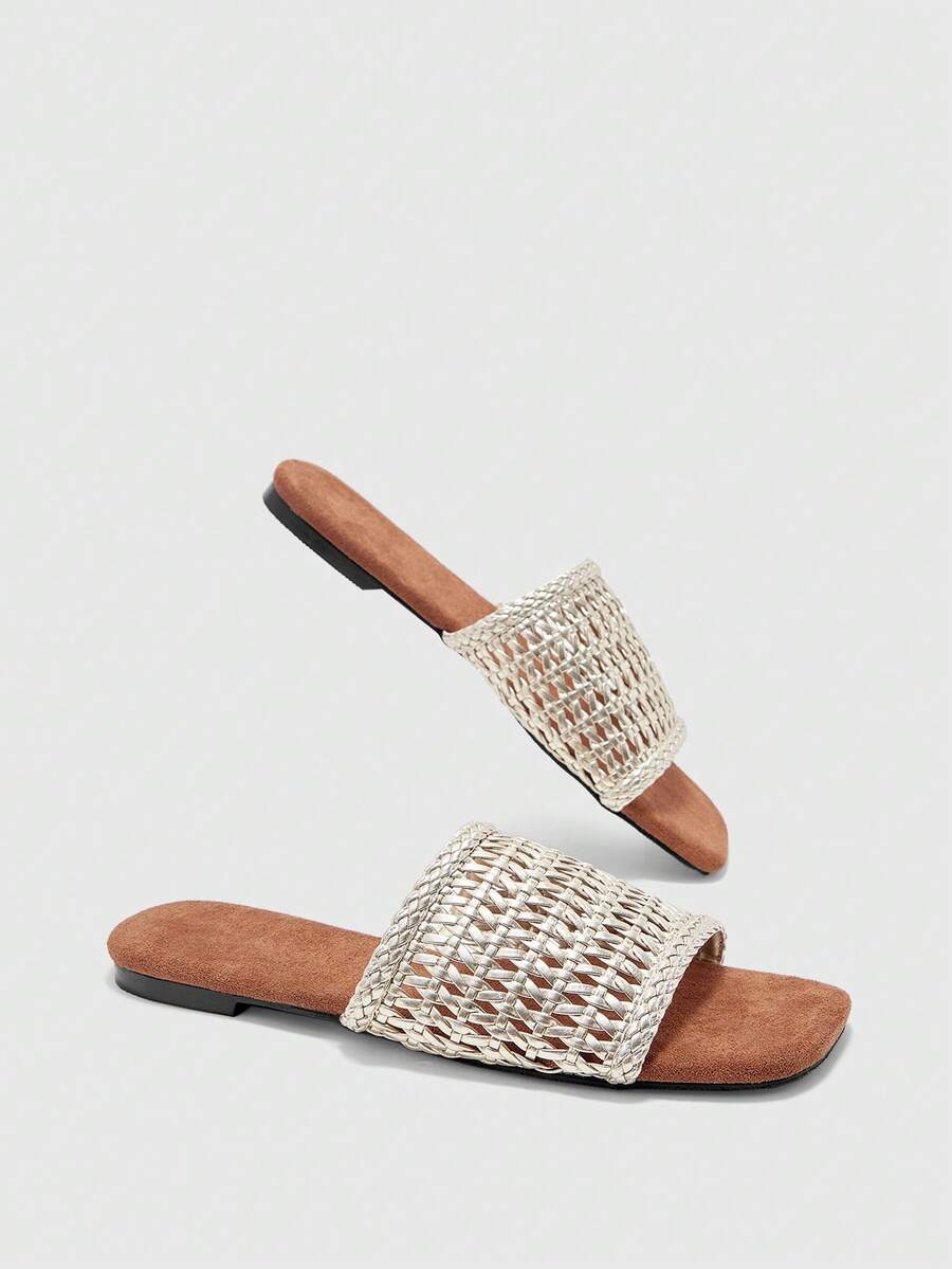 CUCCOO BIZCHIC Sandalias de tacón para mujer - Champán - Ver 1