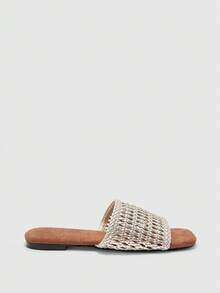CUCCOO BIZCHIC Sandalias de tacón para mujer - Champán - Ver 5