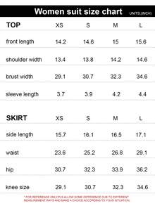 SHEIN PETITE Women's Solid Color Short Sleeve Cropped T-Shirt And Bodycon Skirt Set ,Petite Women - Coral Orange - View 8
