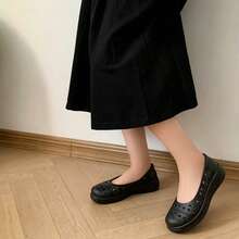 Zapatos Planos De Mujer - Black - View 2