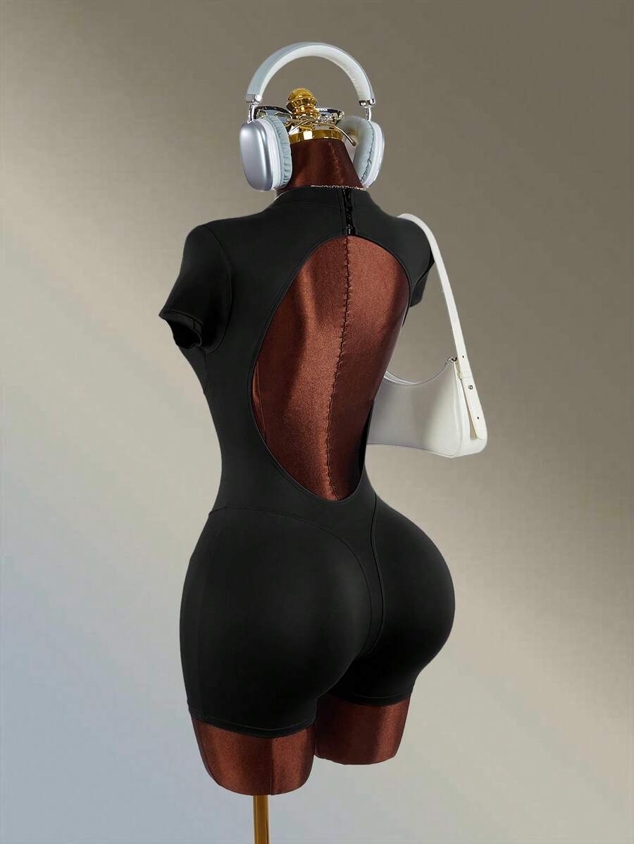 Amplova Herren Sexy Mode Rundhals Kurzarm Sport-Romper