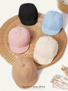 Cozy Pixies 1-Pack Solid Color Baby Children's Short Edge Baseball Cap Versatile Children's Cap, Suitable For Outings - Multicolor - View 2