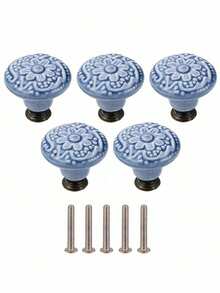 2/5pcs Drawer Knobs, Highly Attractive Cabinet Knob Pull Minimalist Handle , Stainless Steel Porcelain Ceramic Kitchen Cabinet Vintage Handle, Cabinet Bathroom Modern Door Handle,Kitchen Creative Drawer Furniture Hardware - multicolor - View 26