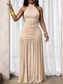 Plus Size Tank Tops & Camis - 杏 - 查看 3