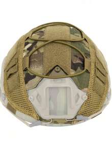 1 Pc Outdoor Military Helmet Cover, Tactical Helmet Fabric, Cycling Helmet Cover, Camouflage Mesh Helmet Cloth, Tactical Quick-Dry Fabric - multicolor - View 15