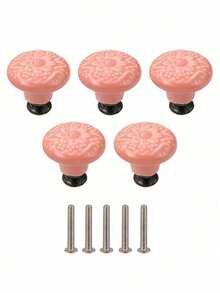 2/5pcs Drawer Knobs, Highly Attractive Cabinet Knob Pull Minimalist Handle , Stainless Steel Porcelain Ceramic Kitchen Cabinet Vintage Handle, Cabinet Bathroom Modern Door Handle,Kitchen Creative Drawer Furniture Hardware - multicolor - View 23