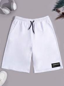 EURMUSE Men 3pcs Pack Drawstring Label Detailed Regular Shorts - Multicolor - View 4