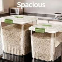 Large-Capacity Sealed Rice Storage Container, Moisture-Proof And Insect-Proof For Home Use - Multicolor - View 1