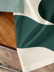 Manfinity Joysei Camiseta casual de verano para hombre con bloques de color y patchwork - Verde - Ver 4