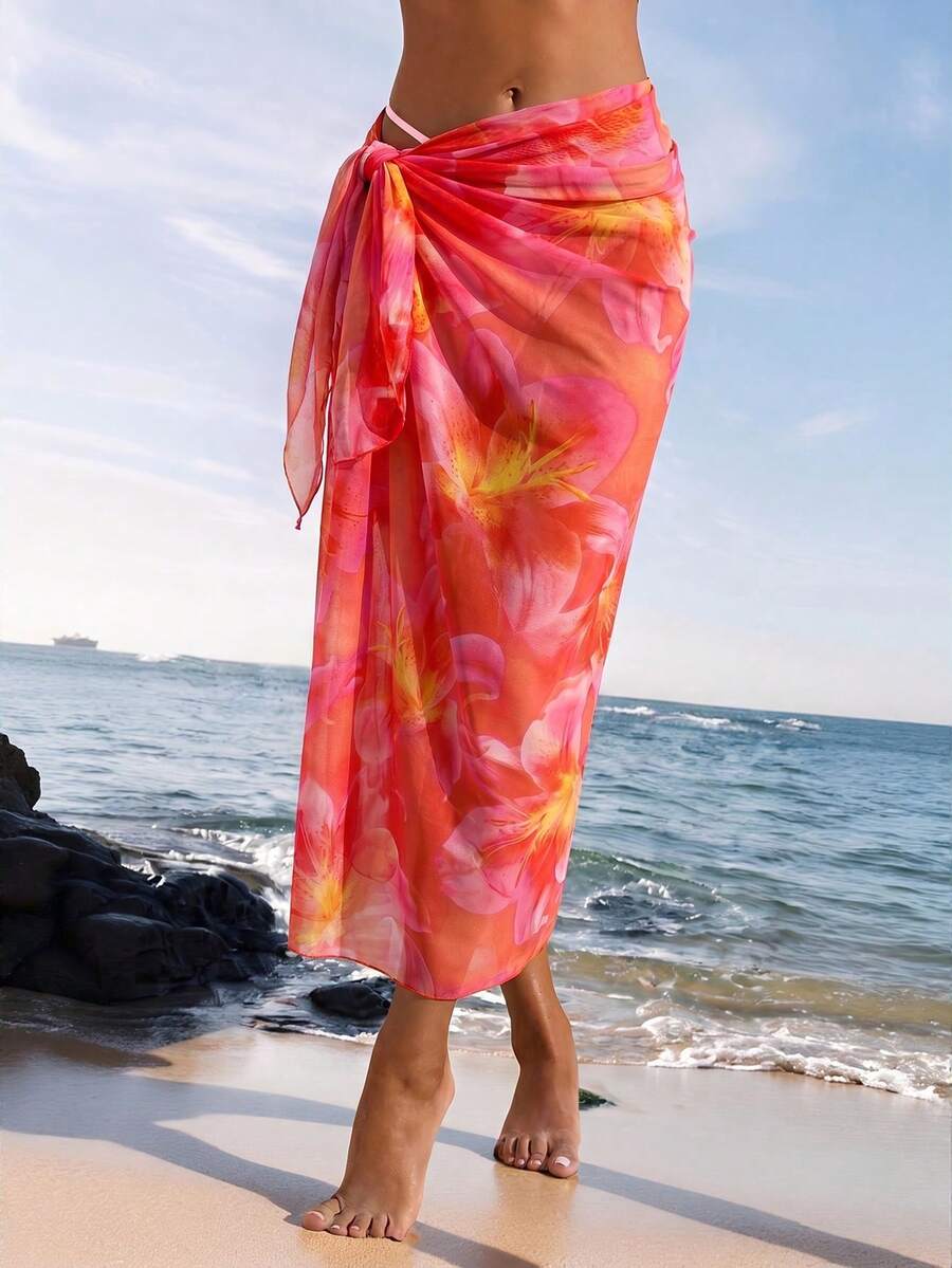 Opulessa Women's Vacation Casual Floral Print Cover-Up - Multicolor - View 1