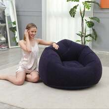 Modern Foldable Inflatable Slouchy Sofa Single Comfortable Sofa Bed Suitable For Various Room Types - Modern - View 4