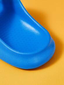 SHEIN | PAW Patrol 藍色卡通男孩拖鞋，EVA輕量材質，腳趾保護，適合室內、淋浴或海灘使用，幼兒和兒童尺寸，夏季服裝，春季服裝，海灘，度假 - 藍色 - 查看 7