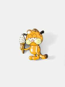 GARFIELD | SHEIN 一套全新創意卡通可愛貓咪圖案胸針，IP聯名設計，可愛個性化，簡約大方，也可作為飾品使用，適合各種派對、演唱會、節日，精美禮物 - 橘色 - 查看 4