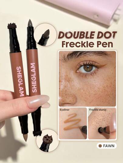 SHEGLAM Double Dot Lápiz para Pecas-Fawn