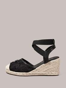 Styleloop Women's Wedge & Platform Shoes, Bohemian, Beach Vacation, Western Wind, Summer Wear, Travel Essentials - Black - View 3