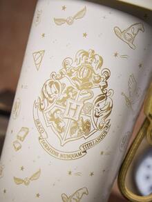 HARRY POTTER X SHEIN 500ml /16 Oz 真空隔熱不鏽鋼杯，1個防漏蓋，適用於熱飲/冷飲，適用於大多數杯架 - 棕色 - 查看 8