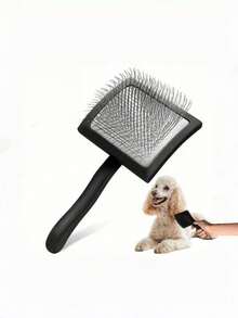 Dog Cat Slicker Brush Pet Grooming Comb For Shedding Fluff Styling Detangling Loose Undercoat Remover Gentle Skin Friendly For All Coat Types - Multicolor - View 10