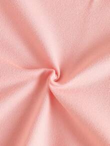 SHEIN 新生女嬰粉黑時尚套裝 短袖上衣 3D蝴蝶結可愛套裝 0-9個月寶寶適用 - 粉色 - 查看 8