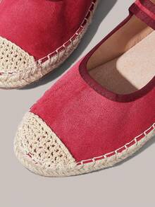 Styleloop Sandalias de plataforma y cuña para mujer - Burdeos - Ver 4