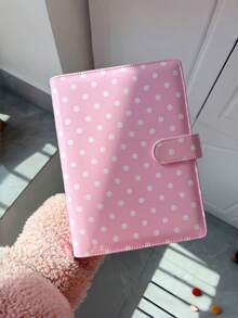 1 Buah Album Scrapbook Vintage Kulit PU Mengkilap Kapasitas Tinggi Isi Ulang Motif Polkadot Warna-warni untuk Penyimpanan Foto, Jurnal Perjalanan, Penyimpanan Kenangan, Tempat Kartu Hadiah, Buku Catatan, dan Buku Harian - A - View 7