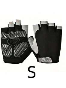 Sepasang Sarung Tangan Angkat Beban Unisex yang Berventilasi dan Bernapas, dengan Penopang Pergelangan Tangan Terintegrasi dan Telapak Tangan Silikon Anti Selip, Cocok untuk Berbagai Latihan dan Olahraga di Gym. - Hitam - View 10