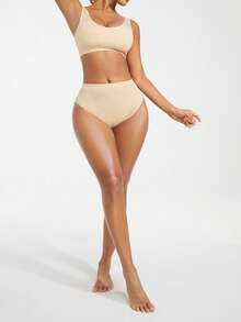 SHAPORA unicolor Faja Set - Albaricoque - Ver 5