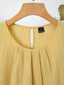 SHEIN Clasi 女士浅黄色圆领吊带背心和阔腿裤两件套 - 彩色 - 查看 11