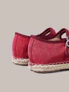 Styleloop Sandalias de plataforma y cuña para mujer - Burdeos - Ver 5