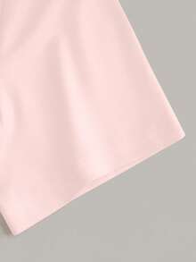 Resyla Floral Pattern Casual Short Sleeve T-Shirt, Versatile For Summer - Pink - View 4